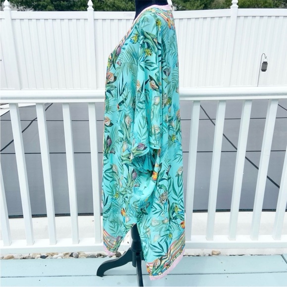 Johnny Was Taina Short Tropical Kimono NEW Size Large - Picture 3 of 10